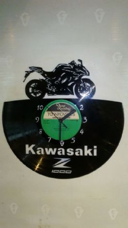 Kawasaki 1000XS Vinyl Record Clock