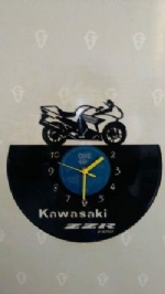 Kawasaki ZZR Vinyl Record Clock