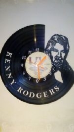 Kenny Rodgers Vinyl Record Clock