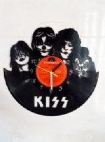 Kiss Group Themed Vinyl Record Clock