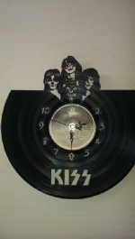 Kiss Vinyl Record Clock