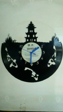 KOI Vinyl Record Clock