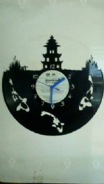 KOI Vinyl Record Clock