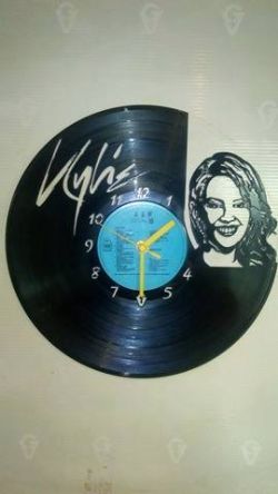 Kylie Minogue Vinyl Record Clock