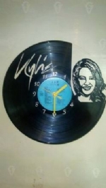 Kylie Minogue Vinyl Record Clock