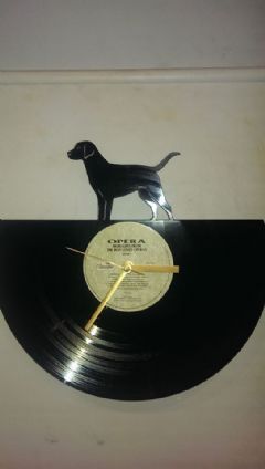 Labrador Dog Vinyl Record Clock