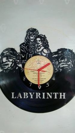 Labyrinth Vinyl Record Clock