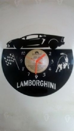 Lamborghini Sports Car Vinyl Record Clock