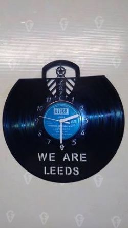 Leeds FC Vinyl Record Clock