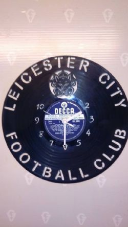 Leicester City FC Vinyl Record Clock