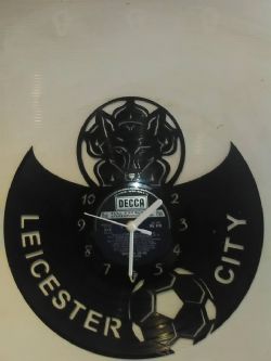 Leicester City Fc Football Themed Vinyl Record Clock