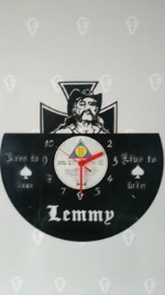 Lemmy Vinyl Record Clock