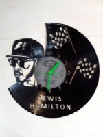 Lewis Hamilton F1 Vinyl Record Clock