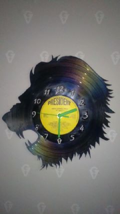 Lions Head Vinyl Record Clock
