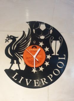 Liverpool Fc Champions League Themed Vinyl Record Clock