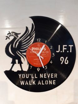 Liverpool Fc 96 Vinyl Record Clock
