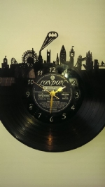 Batman In London Superhero's Vinyl Record Clock