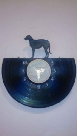 Lurcher Themed Vinyl Record Clock
