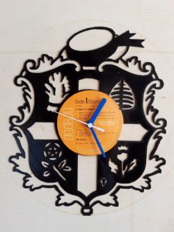 Luton Town FC Badge Vinyl Record Clock