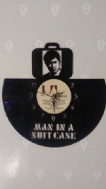 Man In A Suitcase Vinyl Record Clock