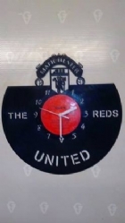 Manchester United FC Vinyl Record Clock
