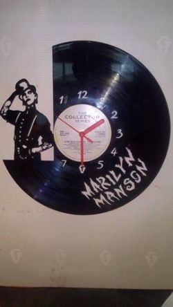 Marilyn Manson Vinyl Record Clock