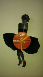 Marylin Monroe Themed Vinyl Record Clock