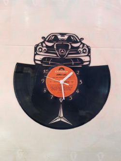 Mercedes Sports Car Vinyl Record Clock