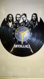 Metallica Vinyl Record Clock