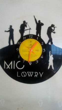 Mic Lowry Vinyl Record Clock