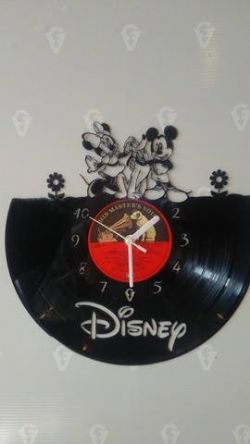 Mickey Mouse And Friends Vinyl Record Clock