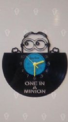 Minions Themed Vinyl Record Clock