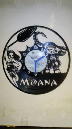 Moana Vinyl Record Clock
