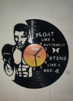 Muhammad Ali Themed Vinyl Record Clock