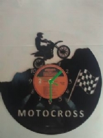 Motorcross Themed Vinyl Record Clock