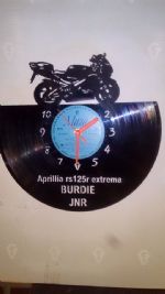 Aprilia RS125 Vinyl Record Clock