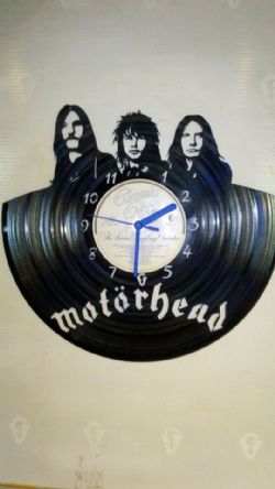 Motorhead Vinyl Record Clock