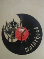 Motorhead Skull Themed Vinyl Record Clock