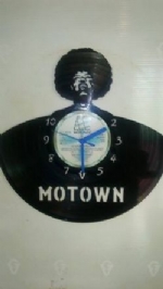 Motown Lady Vinyl Record Clock