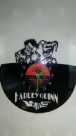 Joker and Harely Quinn Vinyl Record Clock