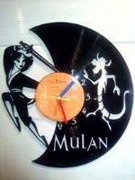 Mulan Disney Themed Vinyl Record Clock