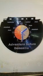 Narrow Boat Vinyl Record Clock