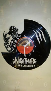 Nightmare on Elm Street Vinyl Record Clock