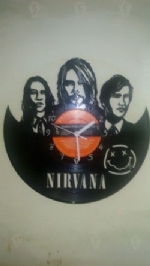 Nirvana Vinyl Record Clock
