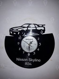 Nissan Skyline Car Vinyl Record Clock