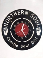 Northern Soul Charley Girl Themed Record Clock