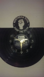 Small Northern Soul Vinyl Record Clock