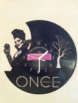 Once Upon A Time Themed Vinyl Record Clock