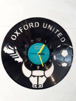 Oxford United F.C.Themed Vinyl Record Clock