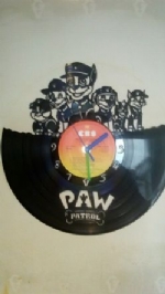 Paw Patrol Vinyl Record Clock